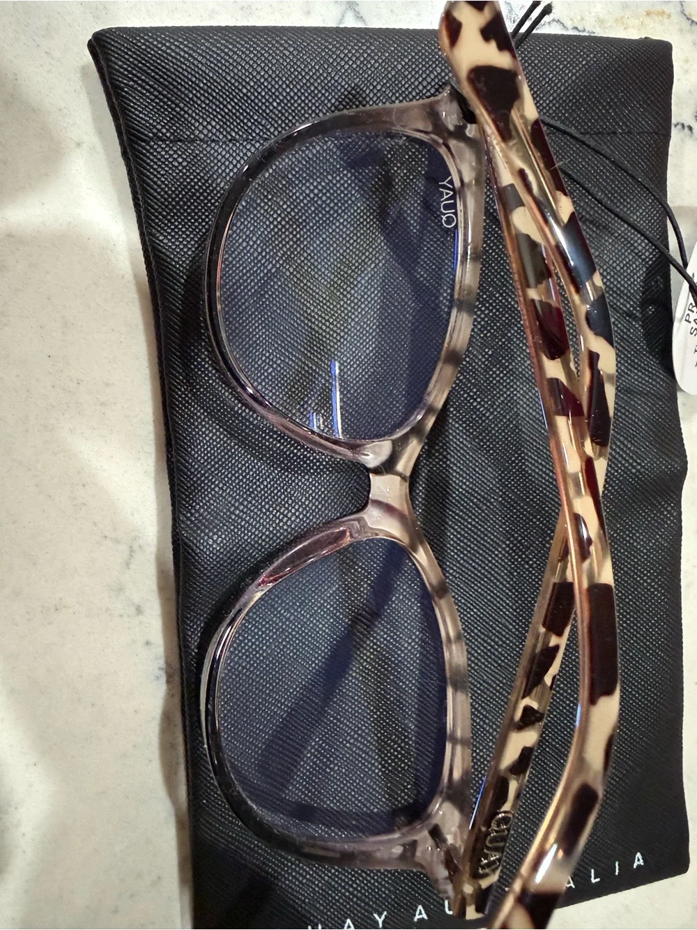 Quay Australia Tortoiseshell Brown Blue Light Glasses